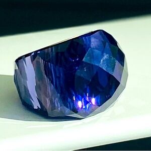 Swarovski Nirvana Ring in deep purple.